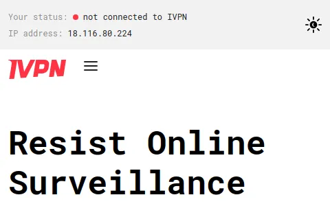 IVPN status preview image