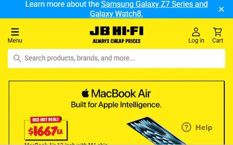 JB Hi-Fi New Zealand status preview image