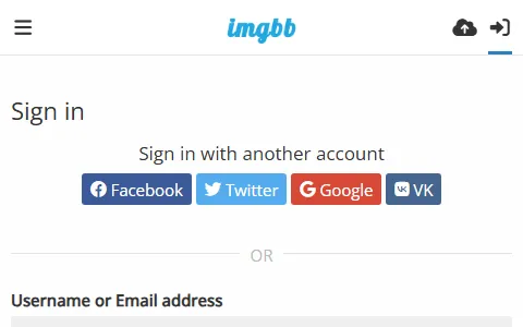 ImgBB Login status preview image