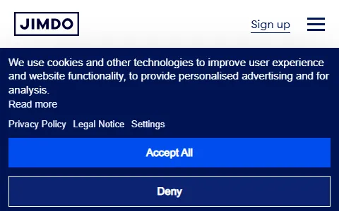 Jimdo status preview image
