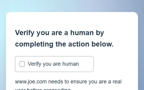 Joe.com status preview image