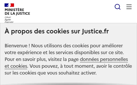 Ministère de la Justice France status preview image