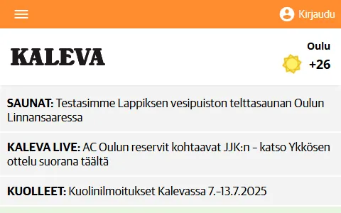 Kaleva status preview image