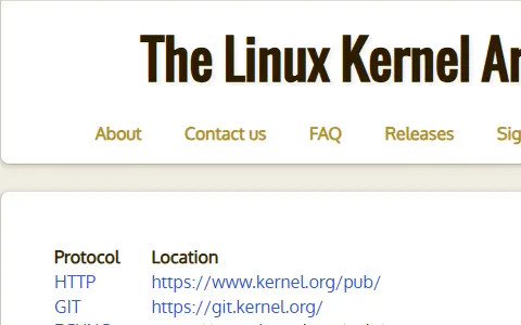 Kernel.org status preview image