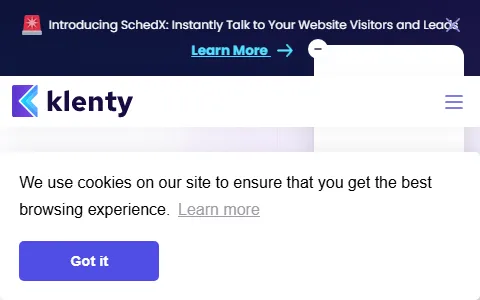 Klenty status preview image