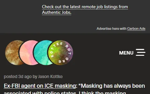 Kottke.org status preview image