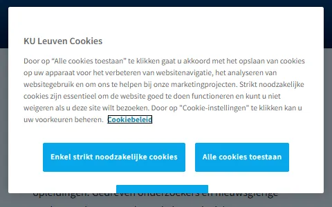 KU Leuven status preview image