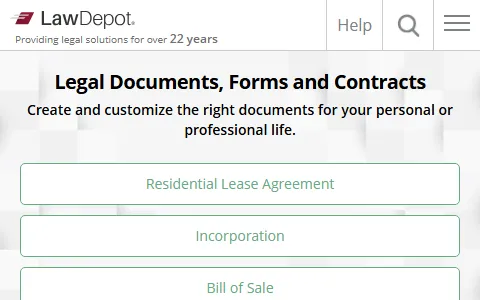 LawDepot status preview image