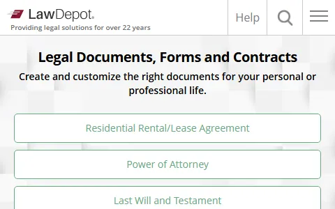 Lawdepot.com status preview image