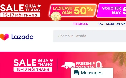 Lazada Vietnam status preview image