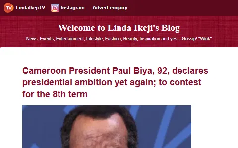 Linda Ikeji status preview image