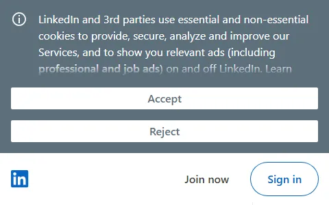LinkedIn status preview image