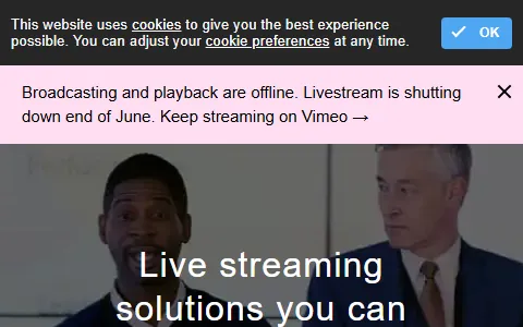Livestream status preview image