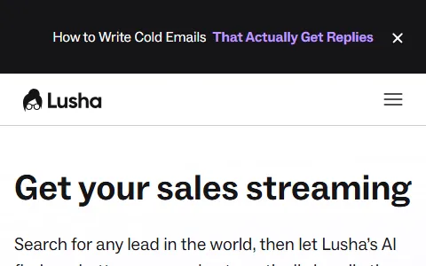 Lusha status preview image