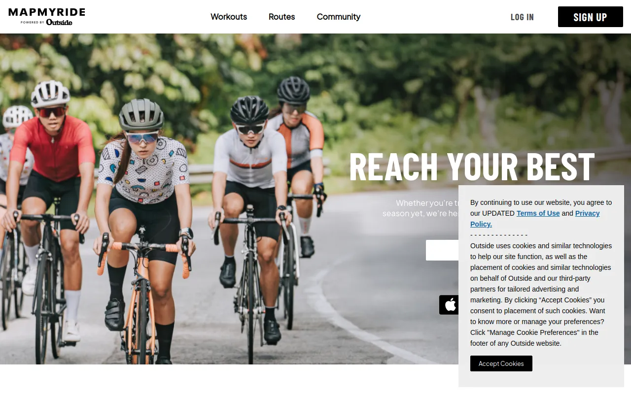 MapMyRide status preview image