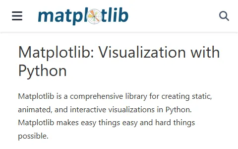 Matplotlib status preview image