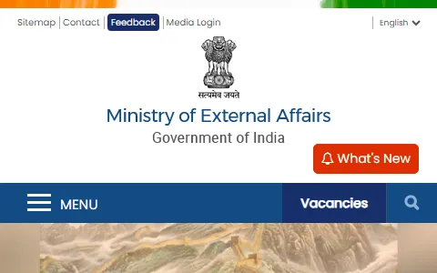 Ministry of External Affairs India status preview image