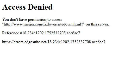 Meijer.com status preview image