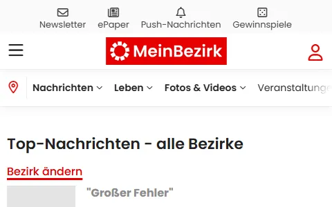 Meinbezirk.at status preview image
