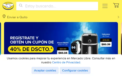 Mercado Libre Ecuador status preview image