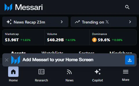 Messari status preview image
