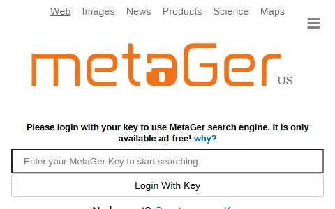 MetaGer status preview image