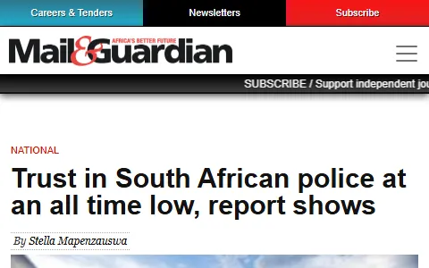 Mail & Guardian South Africa status preview image