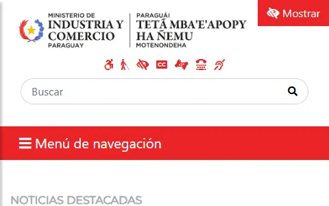Ministerio de Industria y Comercio Paraguay status preview image
