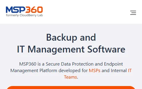 MSP360 Backup status preview image