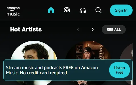 Amazon Music status preview image