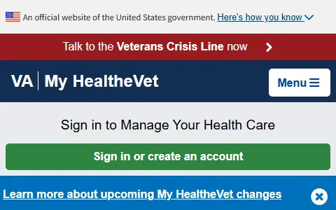 My HealtheVet status preview image