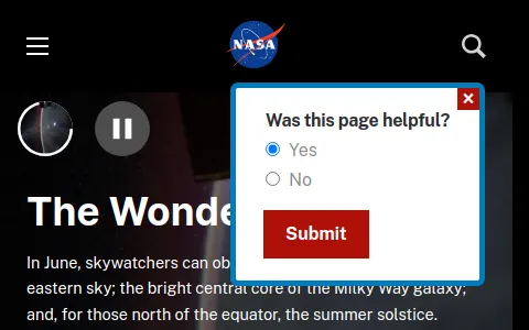 NASA status preview image