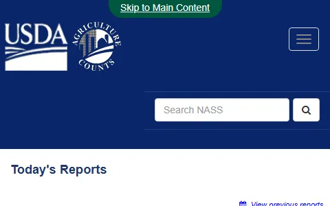 National Agricultural Statistics Service status preview image