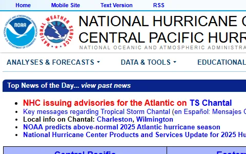 National Hurricane Center status preview image
