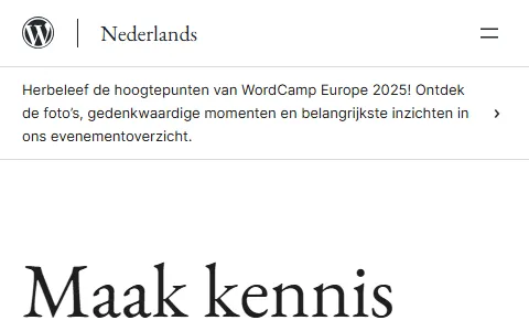 WordPress.org Nederlands status preview image