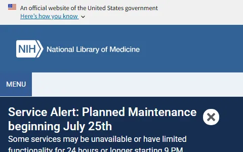 National Library of Medicine status preview image