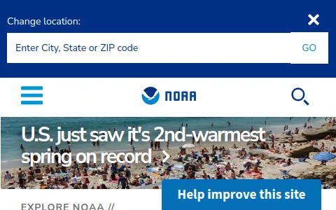 Noaa.gov status preview image