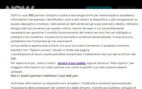 NOW TV Italy status preview image