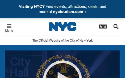 The Official Website of the City of New York status preview image
