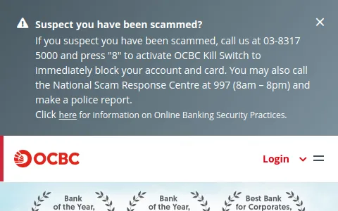 OCBC Bank Malaysia status preview image