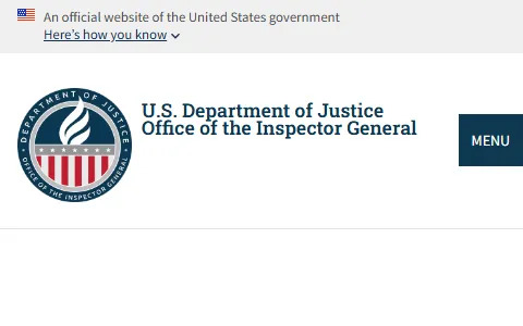 Oig.justice.gov status preview image