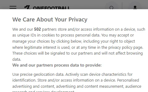 OneFootball status preview image