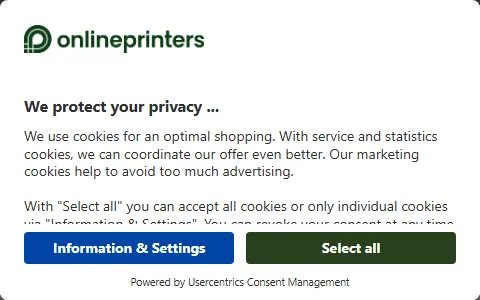 Onlineprinters status preview image