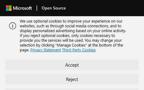 Microsoft Open Source status preview image