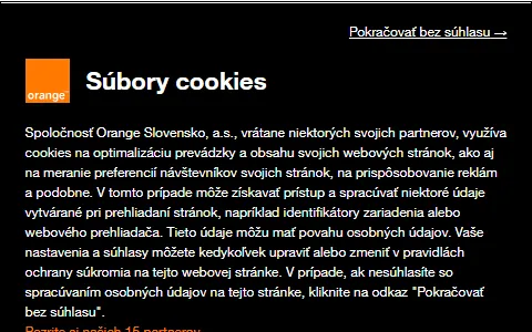 Orange Slovensko status preview image