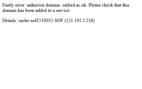 Oxford.Ac status preview image