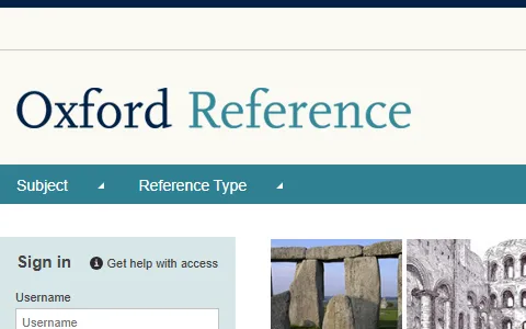 Oxford Reference status preview image
