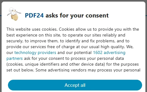 PDF24 status preview image