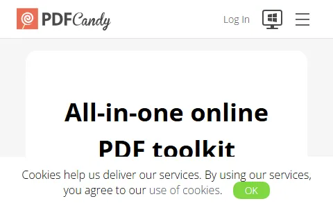 PDF Candy status preview image