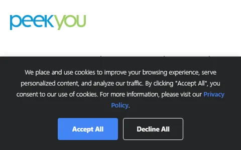 Peekyou status preview image